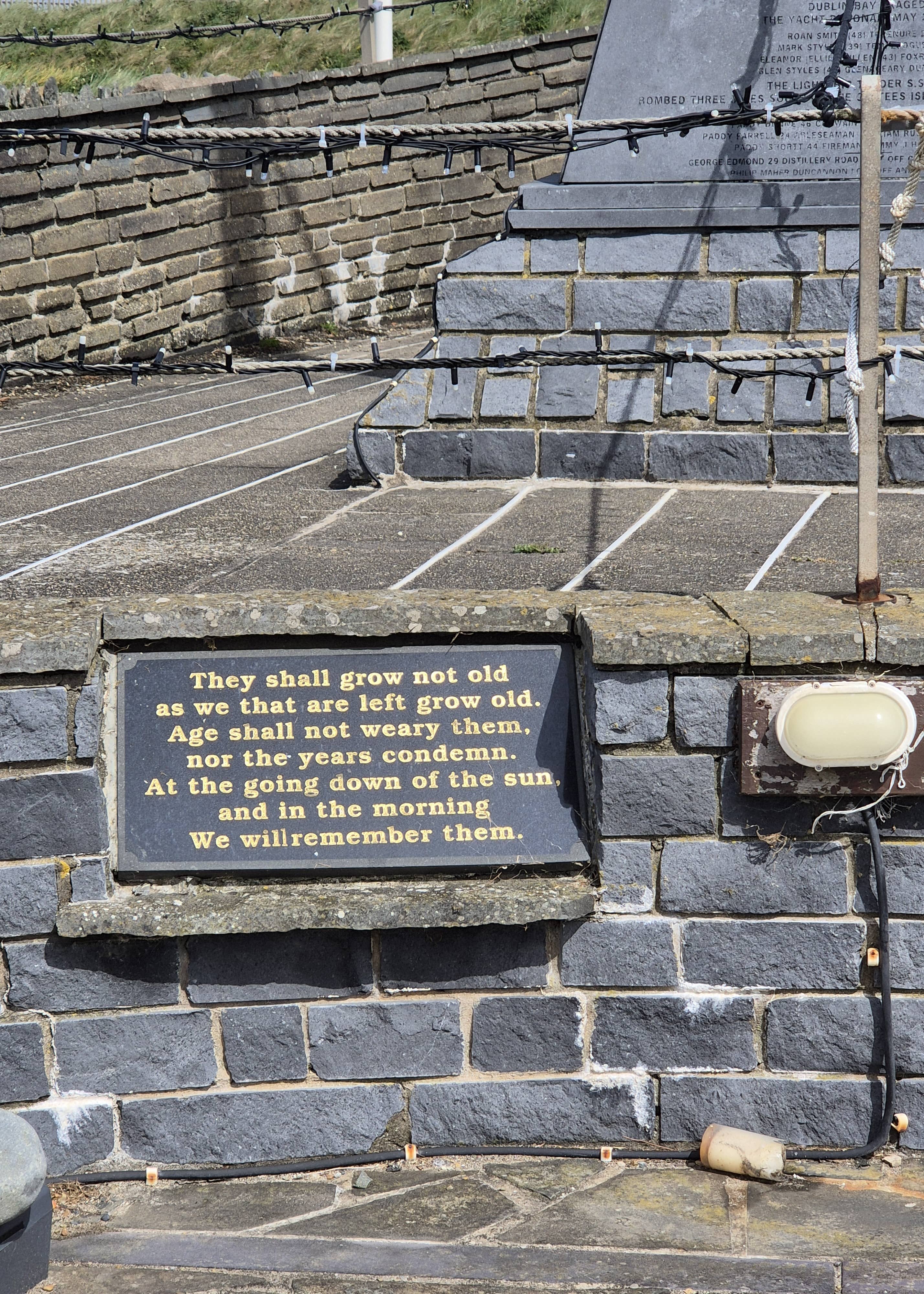 They shall not grow old as we that are left grow old.